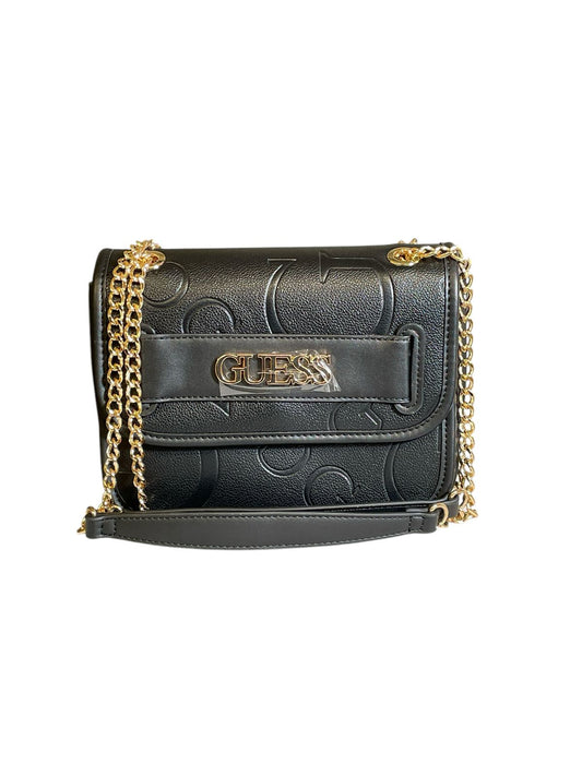 Bolsa Guess Negra con Cadena Dorada - Elegancia y Estilo